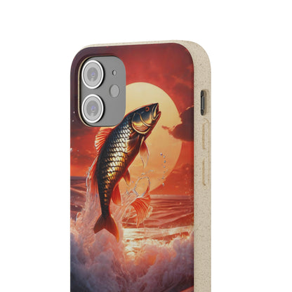 Solar Swimming Fish Biodegradable Case