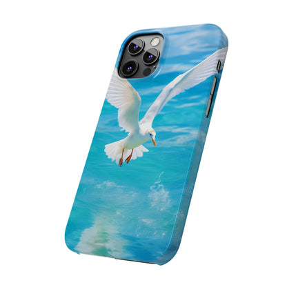 White Gull Slim Phone Cases - Colorwink