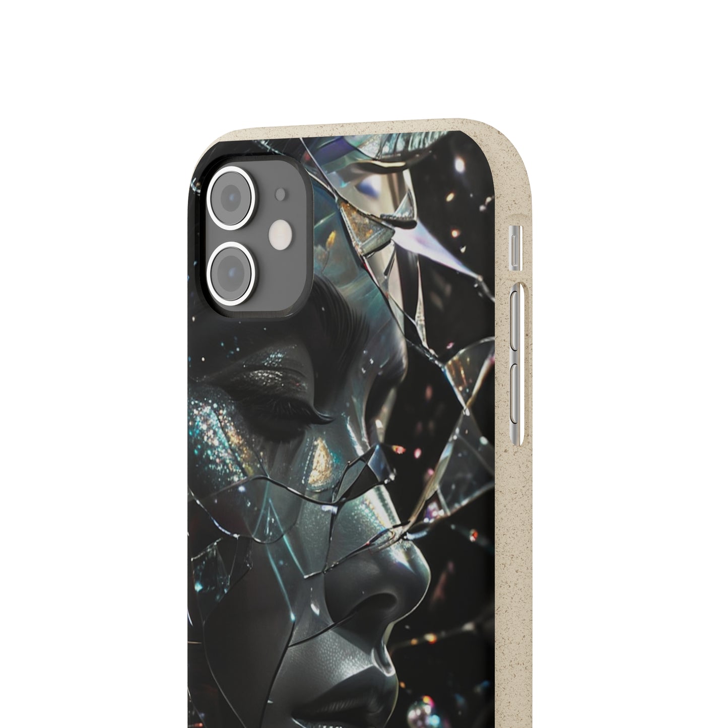 Fractured Glass art Biodegradable Case