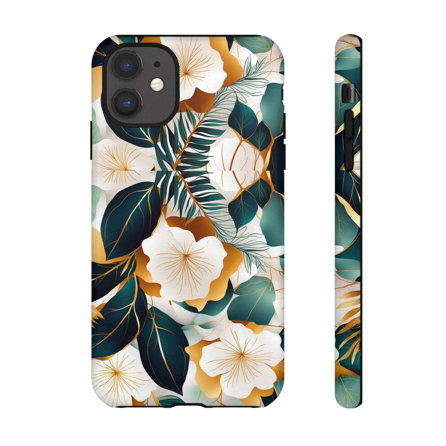 White Flowers Tough Case