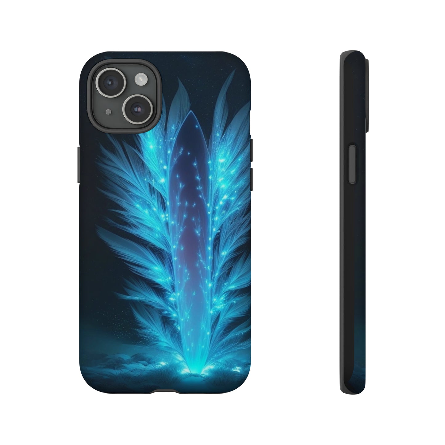 Glowing Blue Light  Tough Case