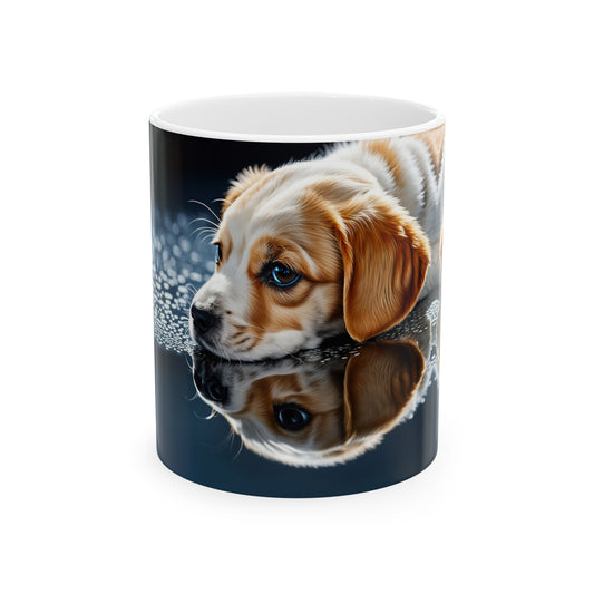 Puppy Reflection Coffee Mug