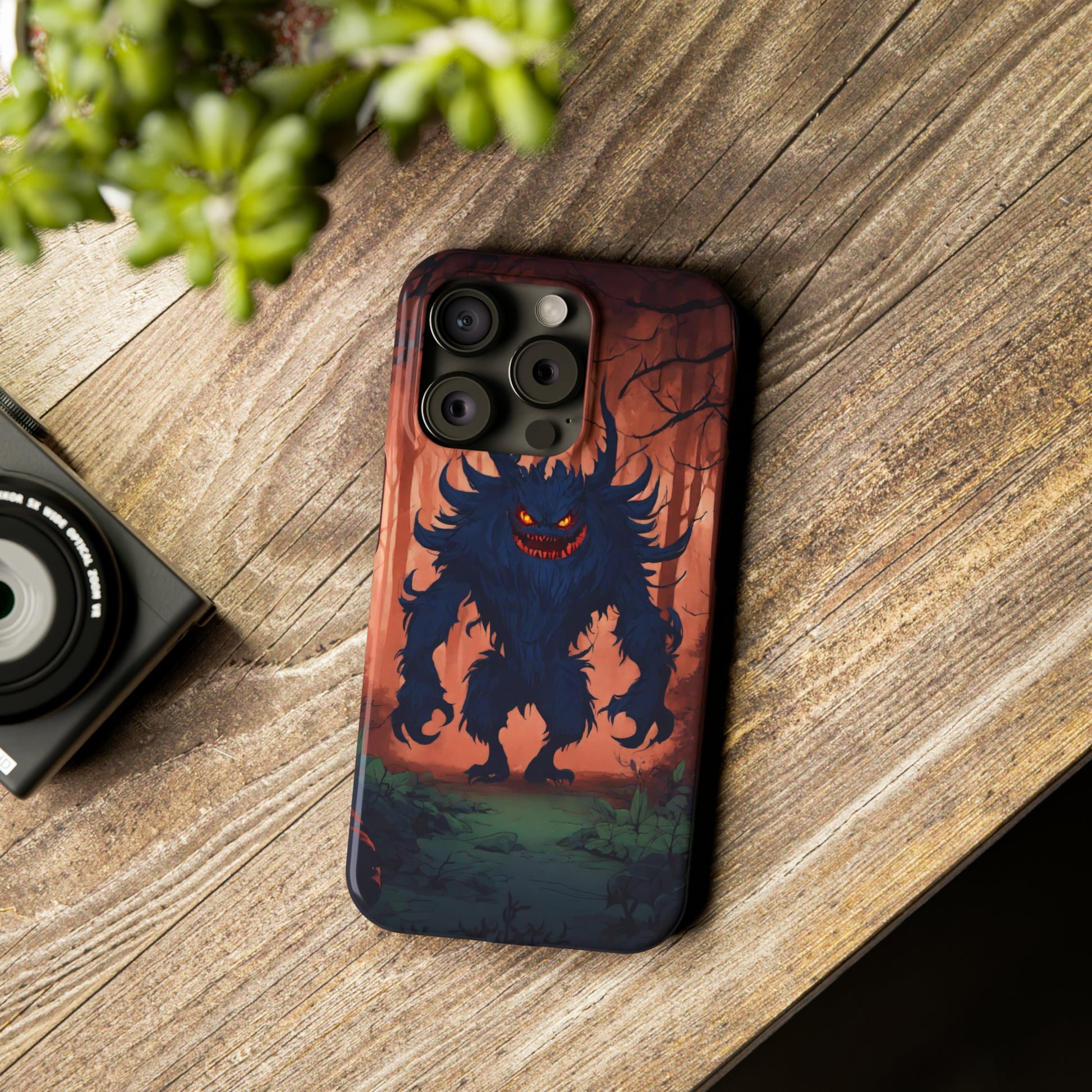 Terrifying Monster Slim Phone Case - Colorwink