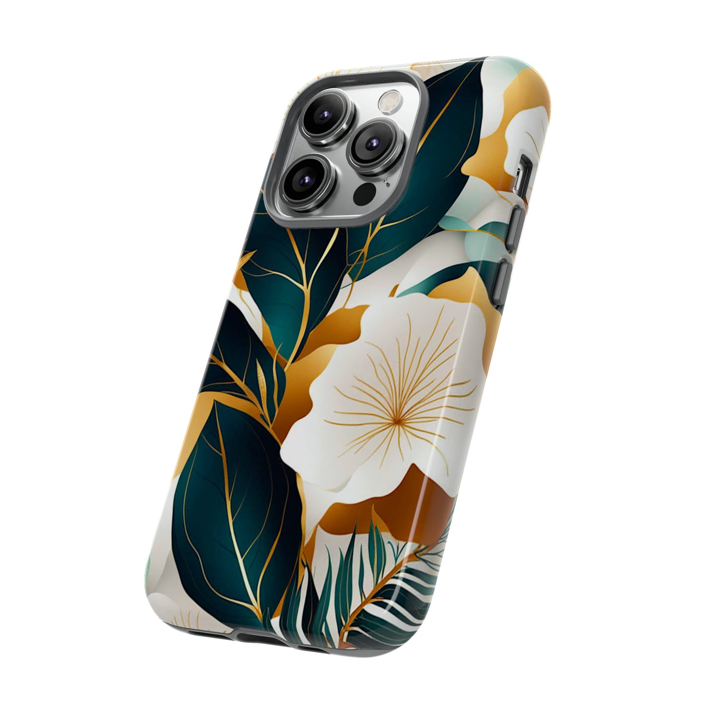 White Flowers Art Tough Case