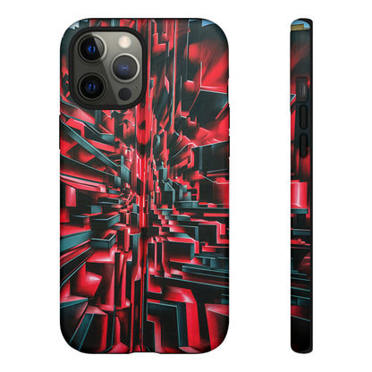 Red Illusion Art  Pattern Tough Case