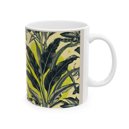 Leaf Pattern Coffee Mug