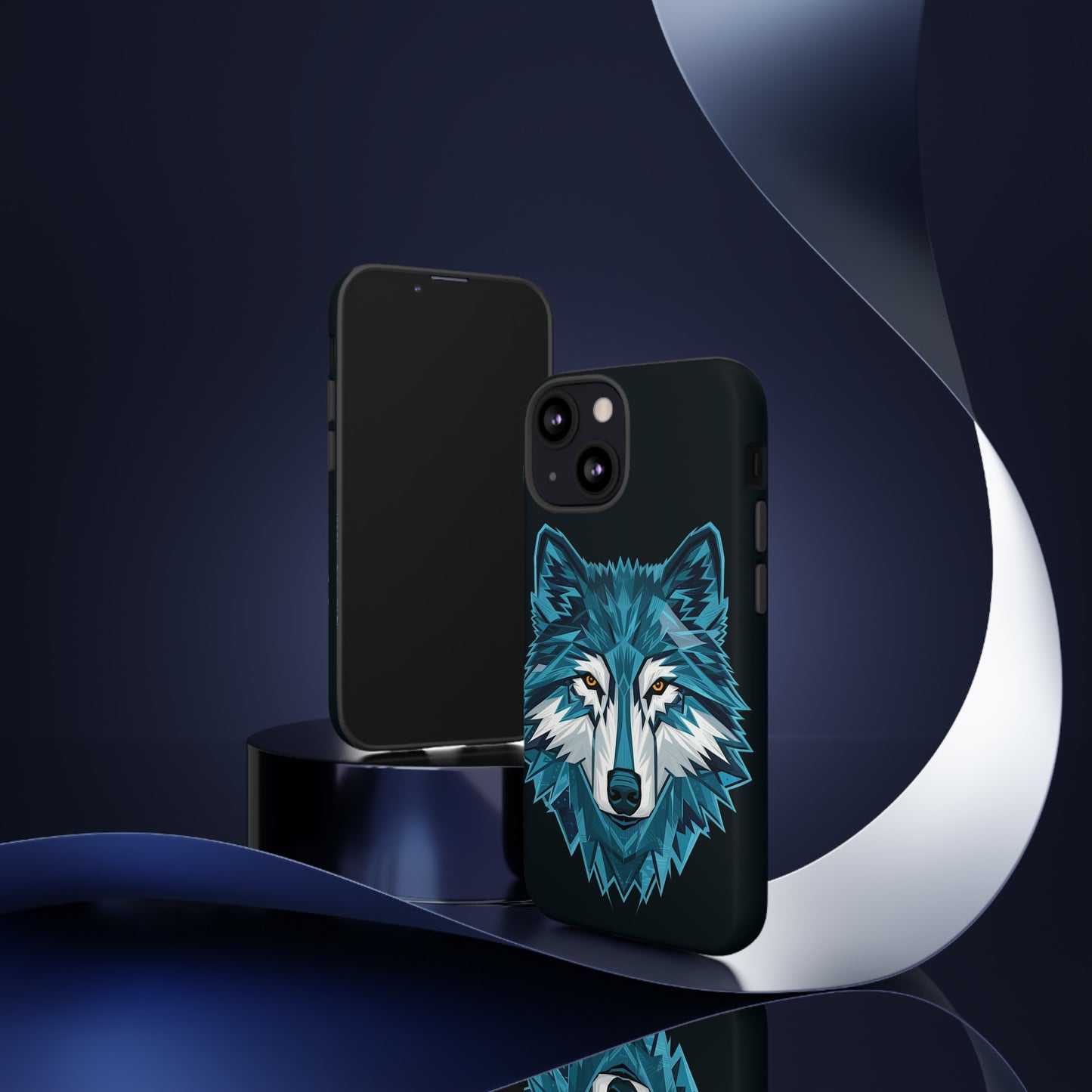 Cubism Wolf Art Tough Case