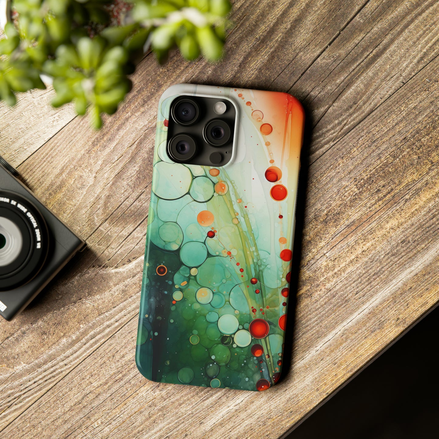 Abstract Shapes Design Slim Phone Case - Colorwink