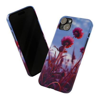 Violet Flower Slim Phone Case - Colorwink