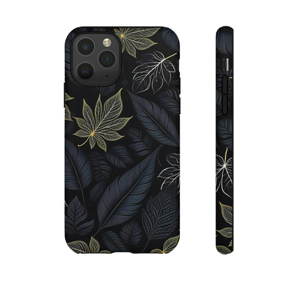 Grey Leaf Pattern Tough Case