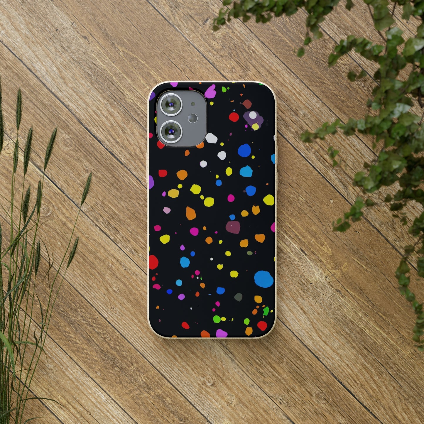 Colorful Dot Parade Biodegradable Case