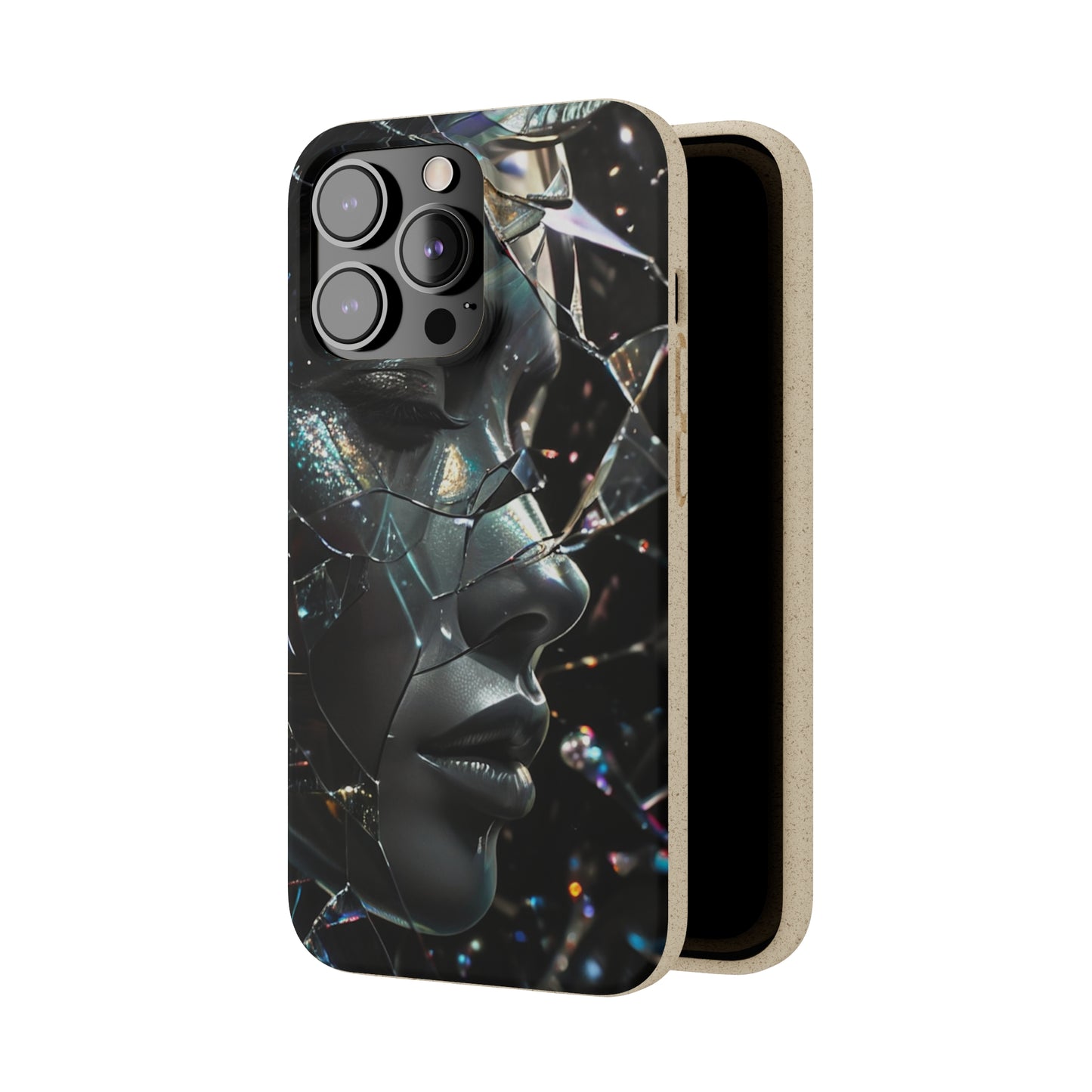 Fractured Glass art Biodegradable Case