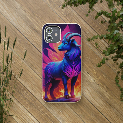 Pink Peculiar Goat Biodegradable Case