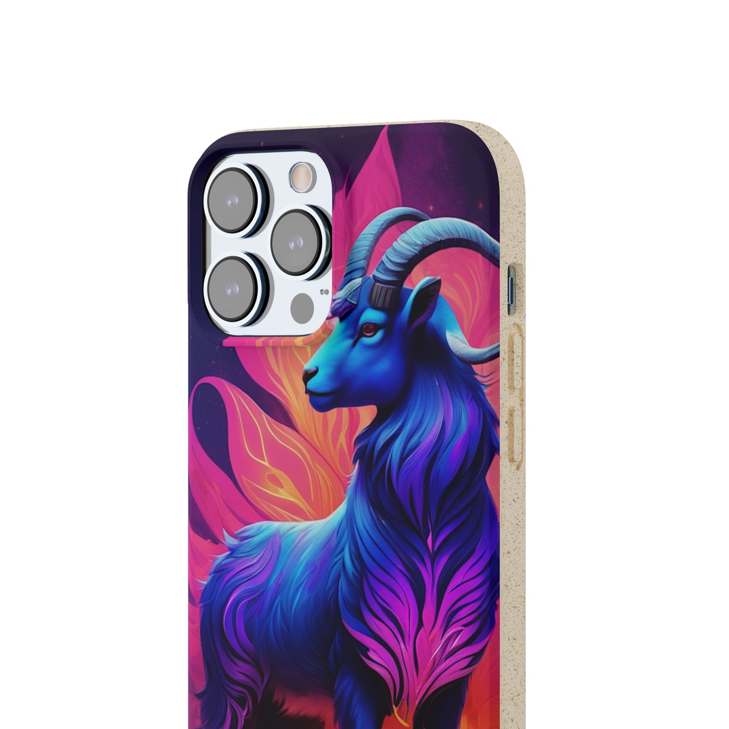 Pink Peculiar Goat Biodegradable Case