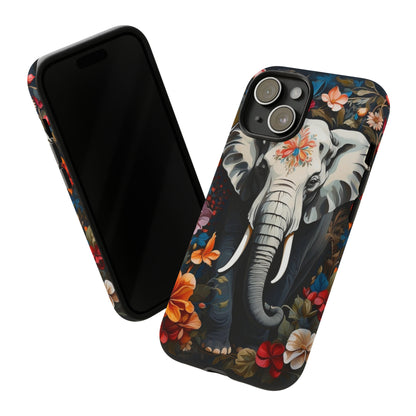 Elephant Face Flower Art  Tough Case