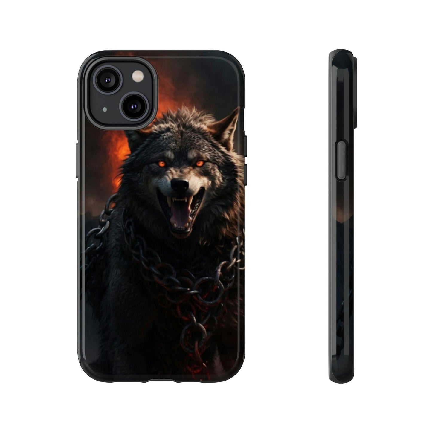 Wolf chained Tough Case