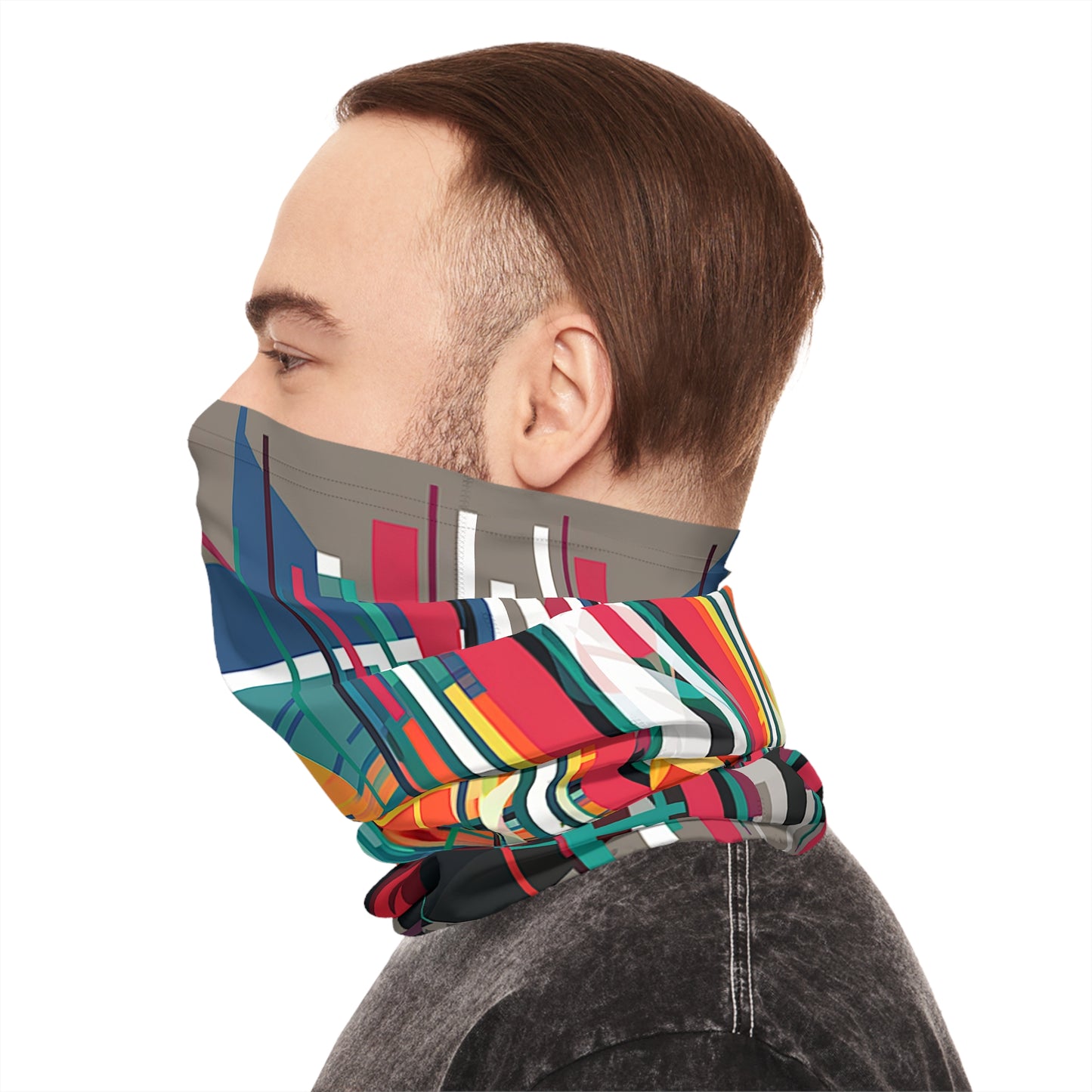 Random Stencil Neck Gaiter