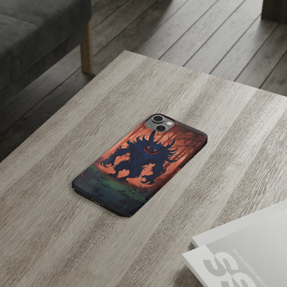 Terrifying Monster Slim Phone Case - Colorwink