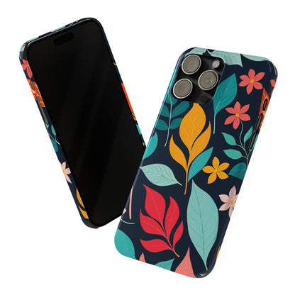 Flower Leaf Slim Phone Case