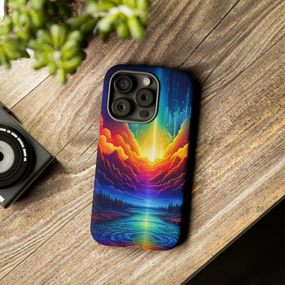 Rainbow Clouds Tough Case