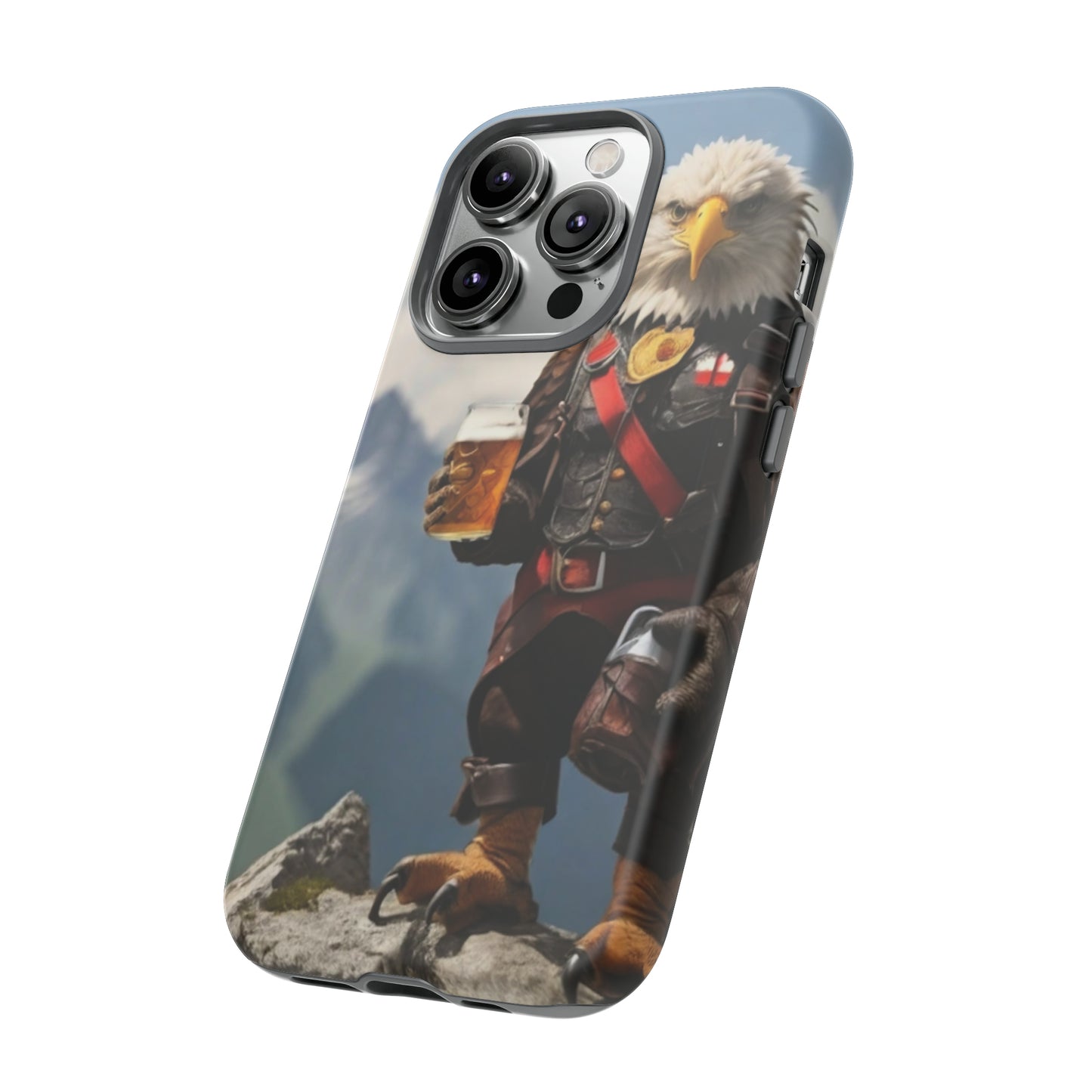 Eagle holding by a beer Tough Case