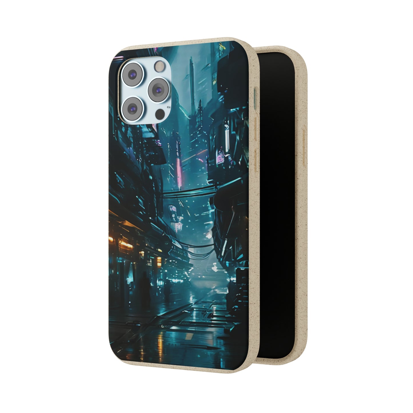 Dystopian Cityscape Biodegradable Case