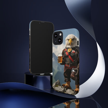 Eagle holding by a beer Tough Case