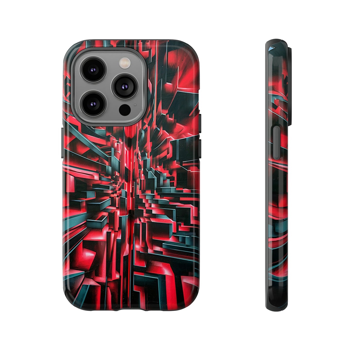 Red Illusion Art  Pattern Tough Case