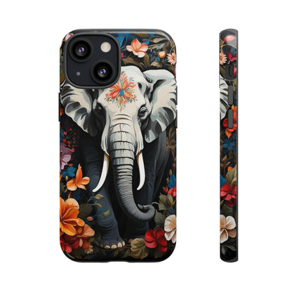 Elephant Face Flower Art  Tough Case