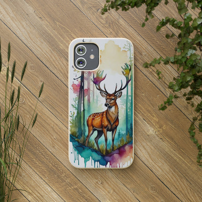 Forest Majesty Deer Biodegradable Case