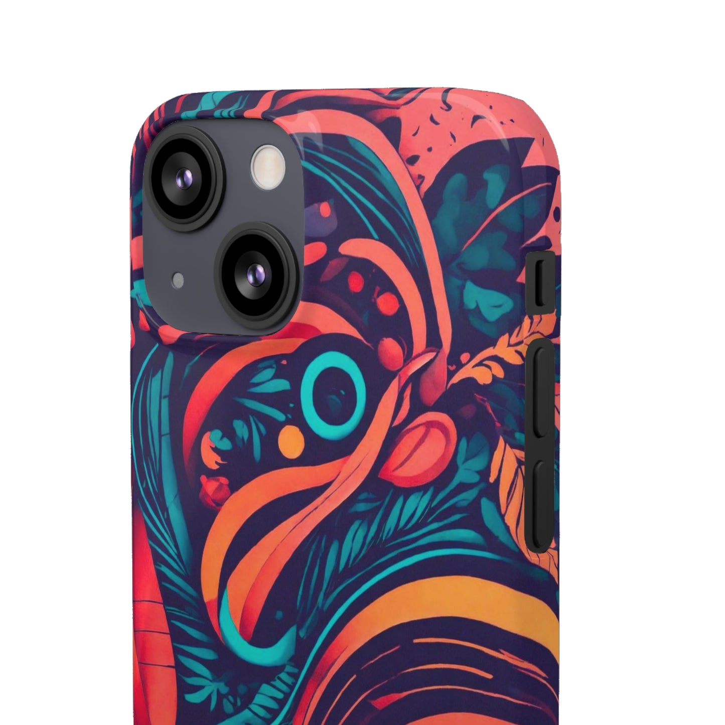 Abstract Flowers Snap Case - Colorwink