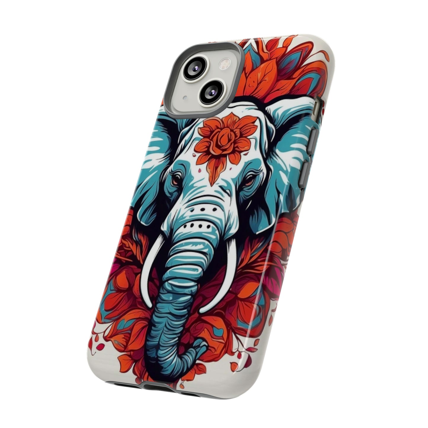 Floral Elephant Tough Case