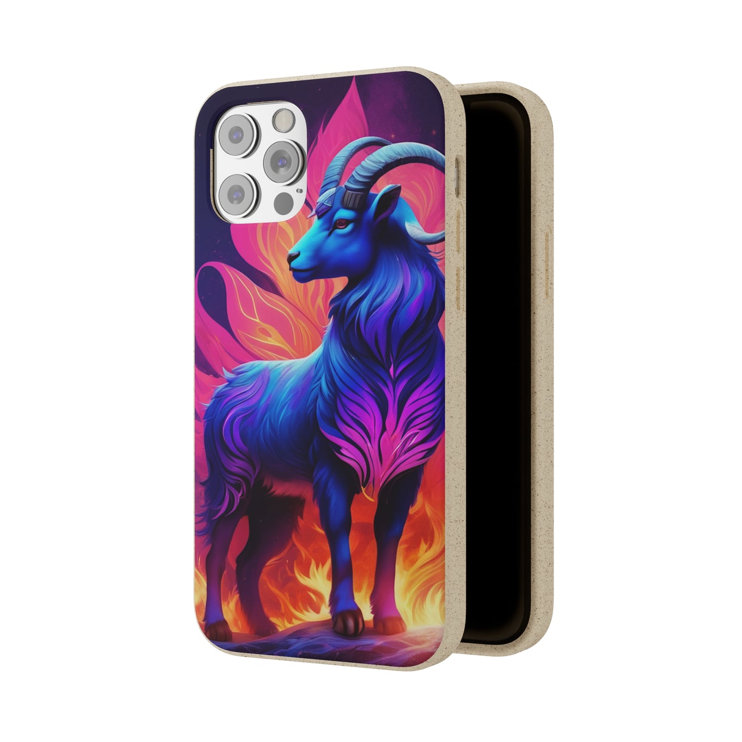 Pink Peculiar Goat Biodegradable Case