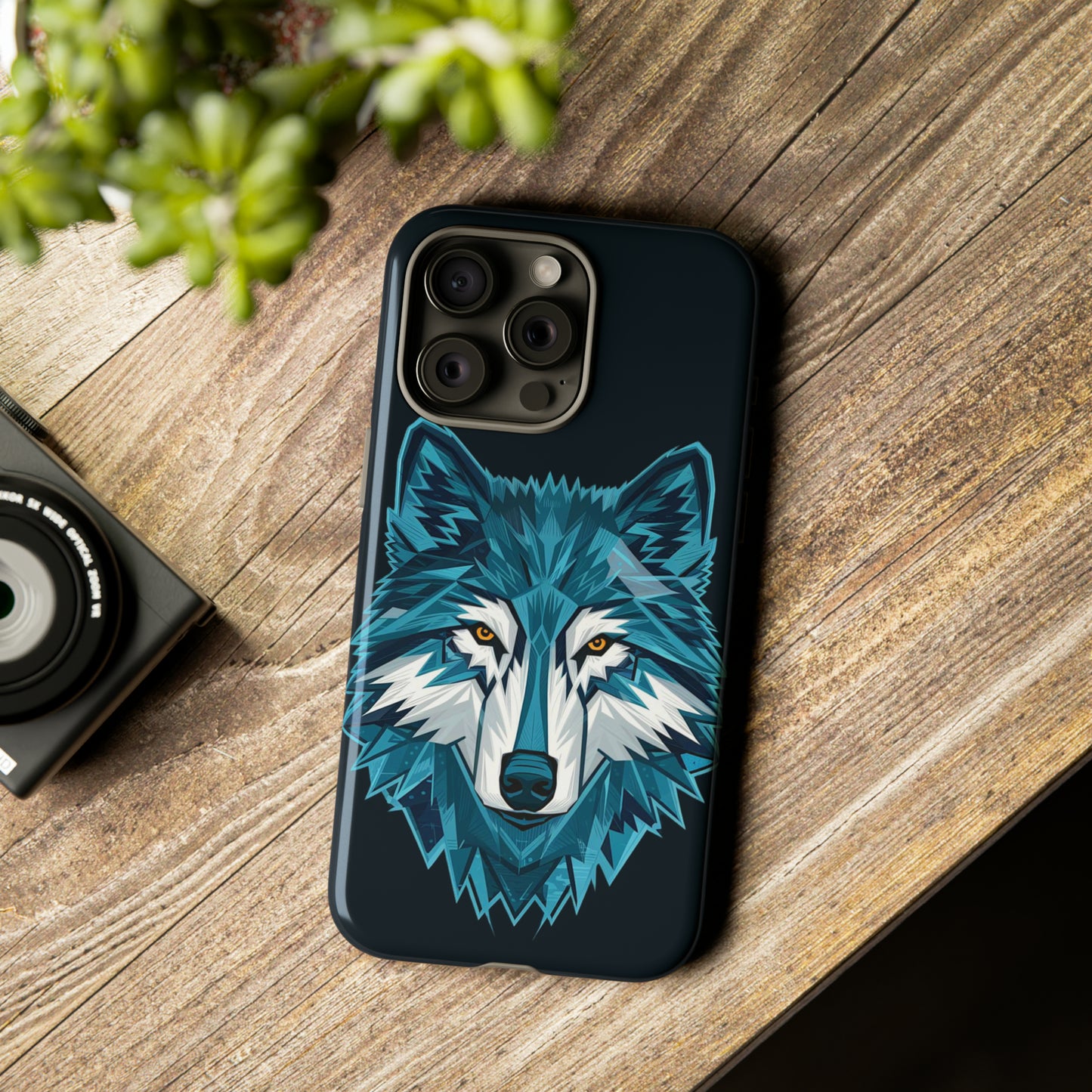 Cubism Wolf Art Tough Case