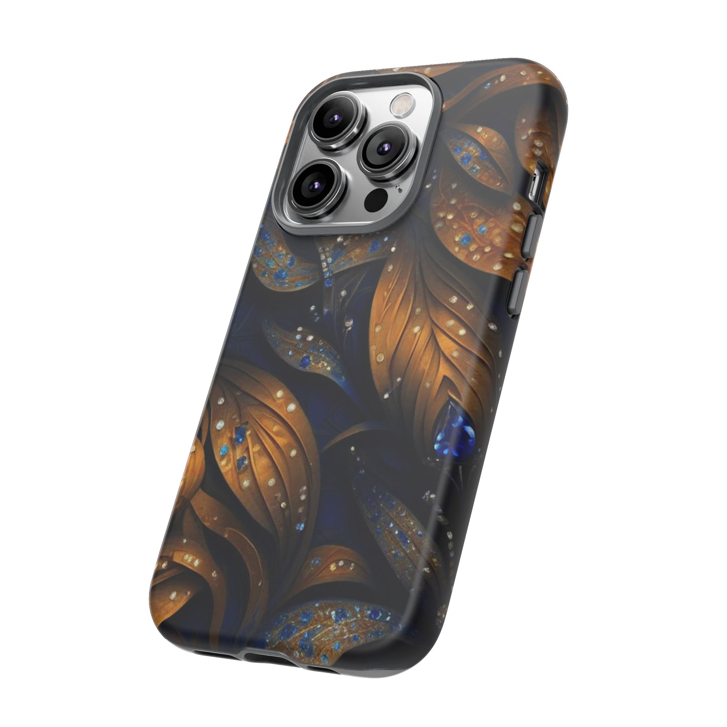 Golden Leaf Pattern Tough Case