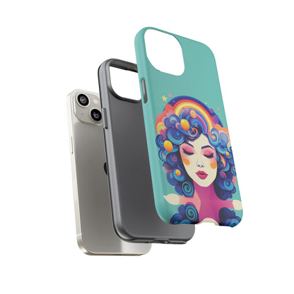 Blue Calm Lady Tough Case