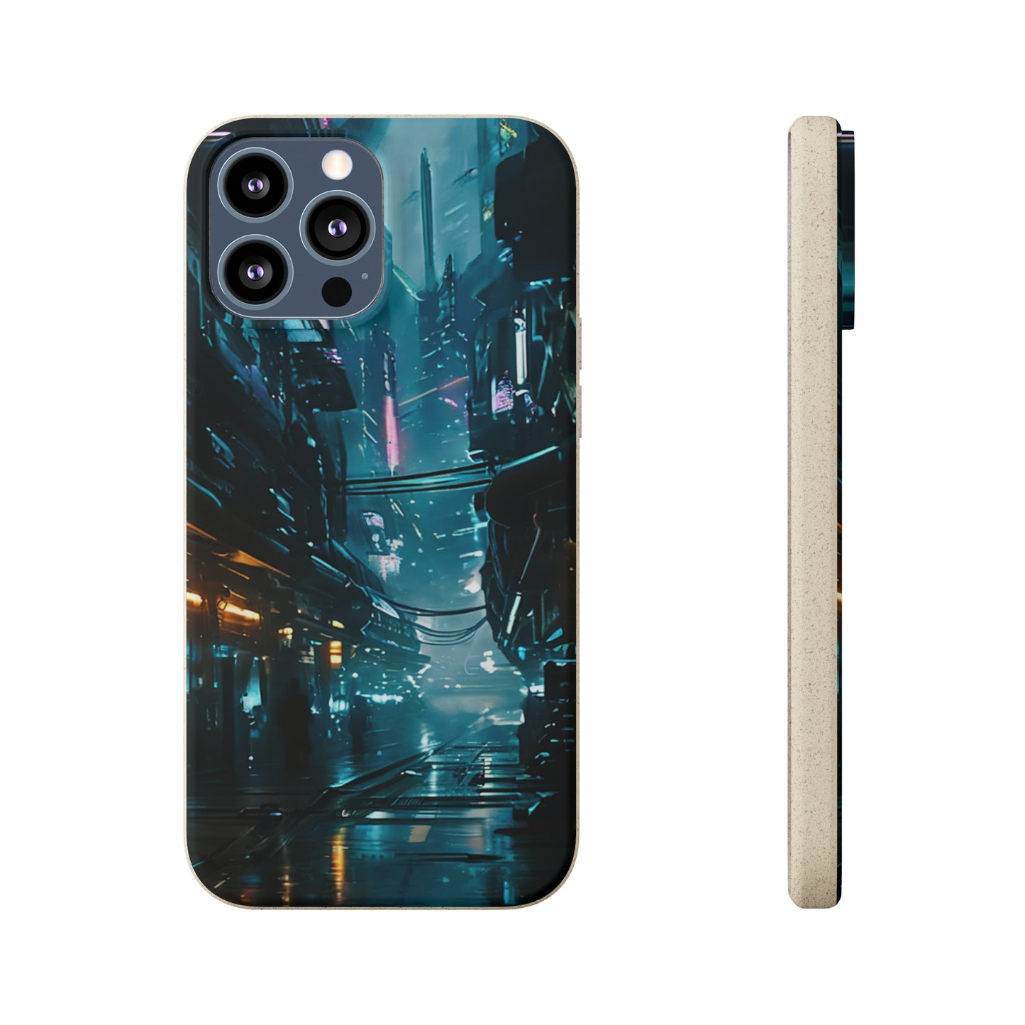 Dystopian Cityscape Biodegradable Case