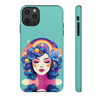 Blue Calm Lady Tough Case