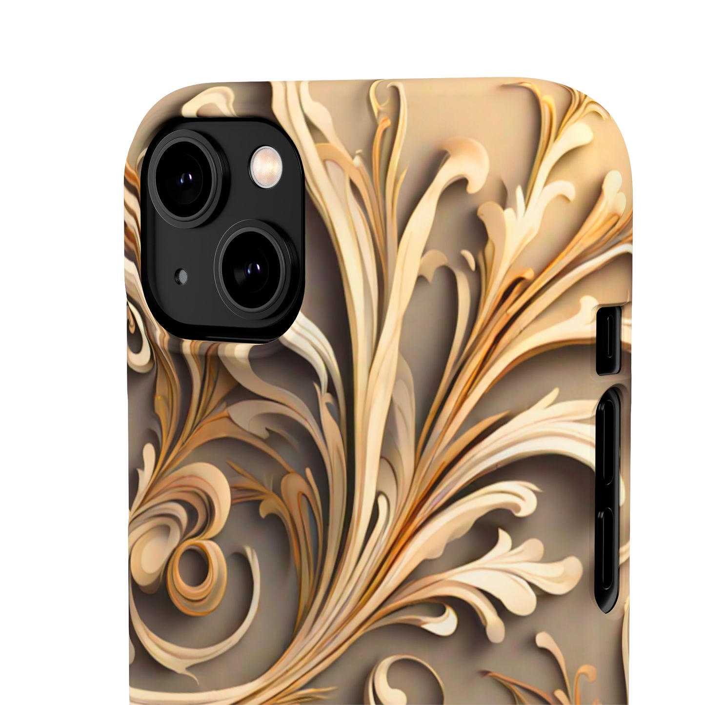 Golden Tendrils Snap Case - Colorwink