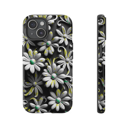 White Flowers Tough Case