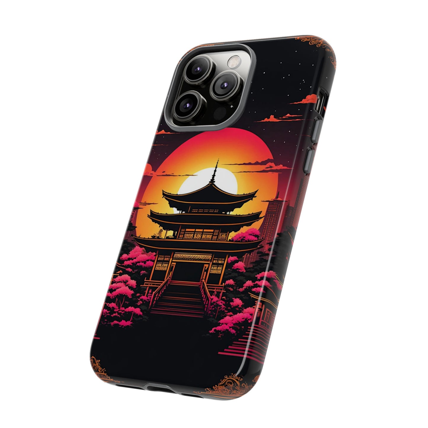 Sunset behind Pagoda Tough Case