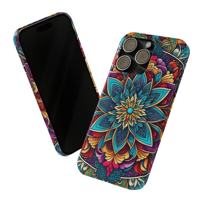 Floral Motifs Slim Phone Case - Colorwink