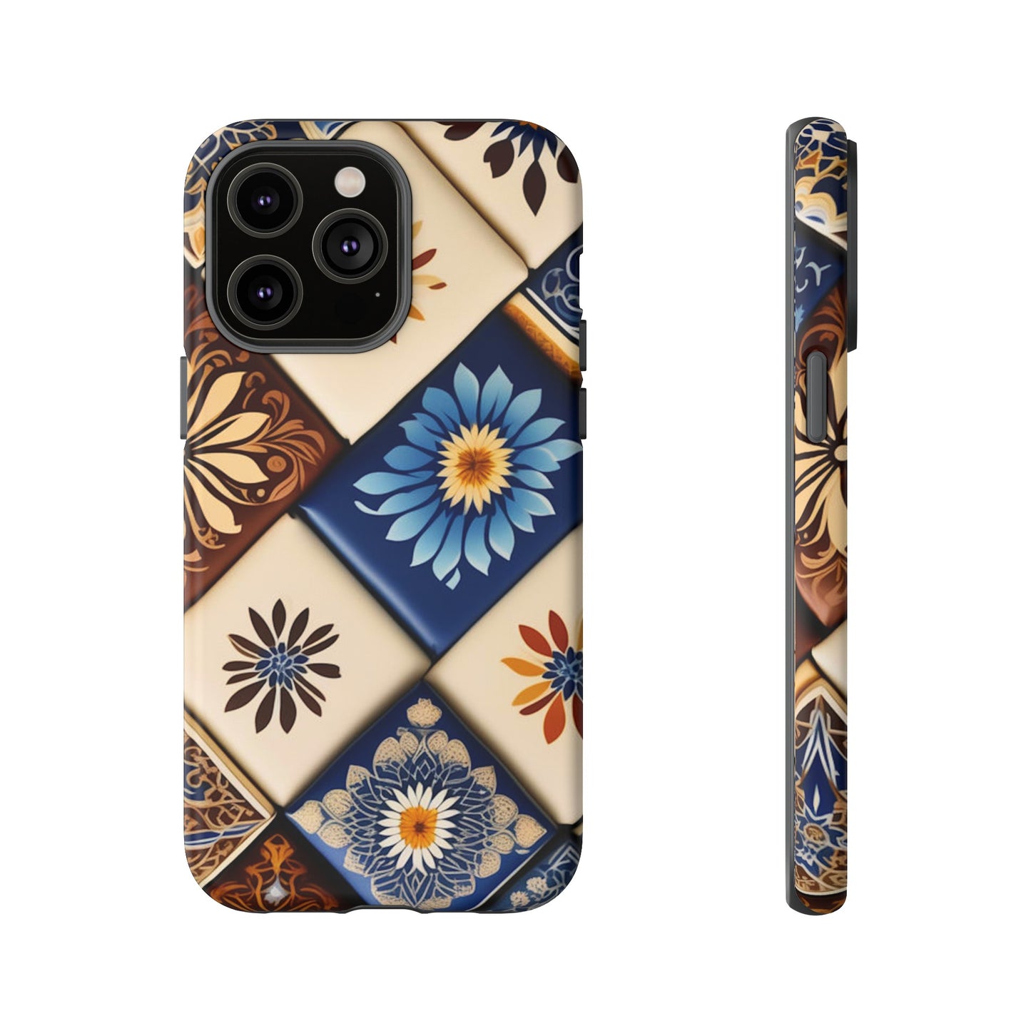 Floral Tiles Tough Case