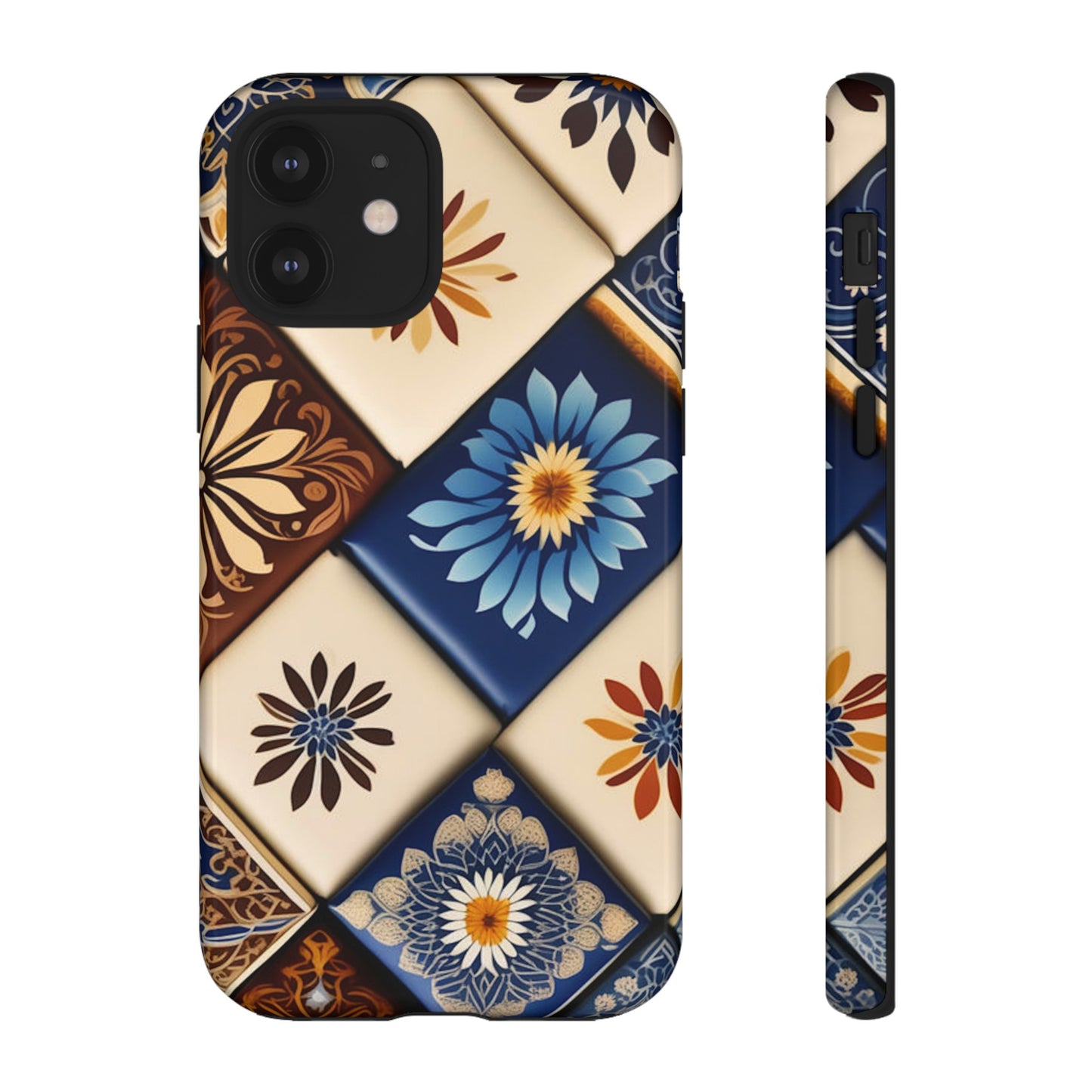 Floral Tiles Tough Case