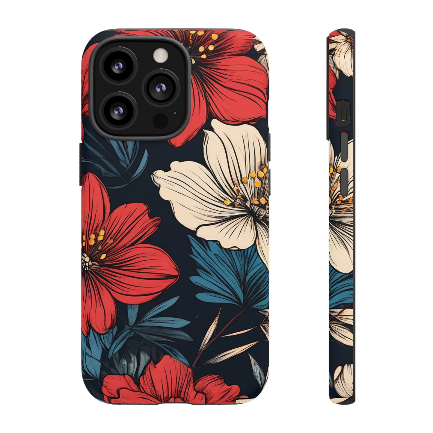 Two Flowers Tough Case