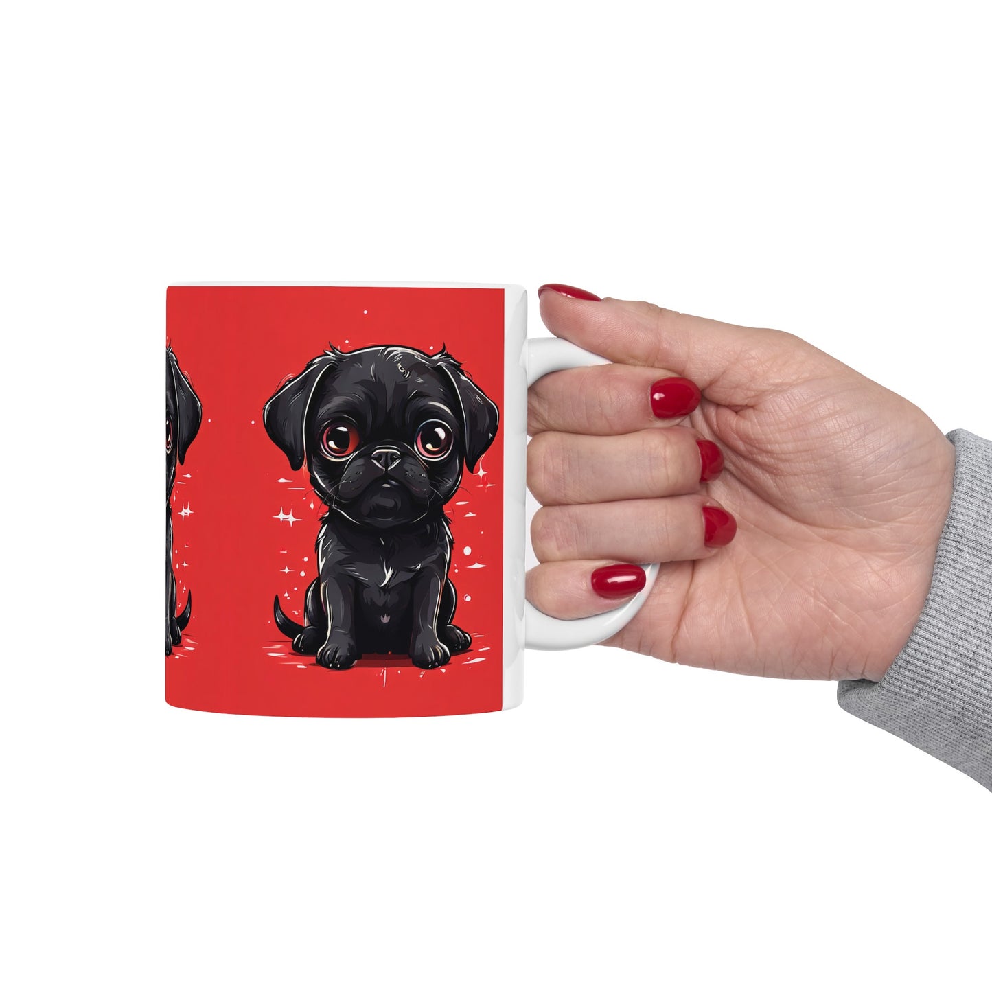 Black Puppy Coffee Mug