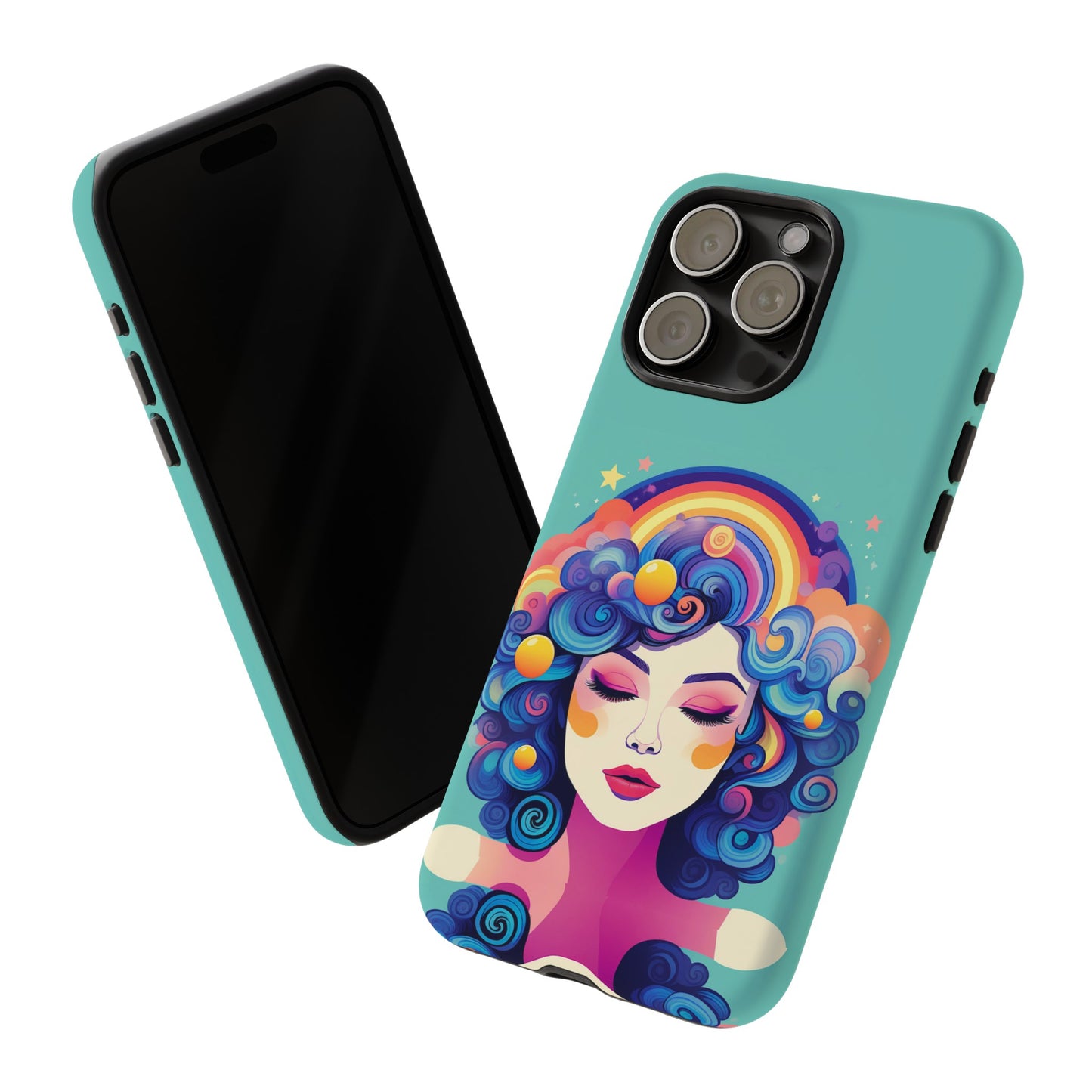 Blue Calm Lady Tough Case