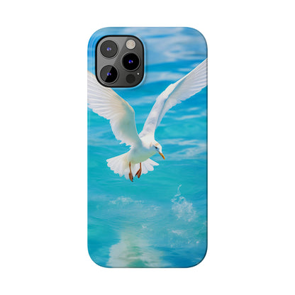 White Gull Slim Phone Cases - Colorwink