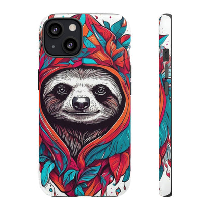 Sloth floral rose print Tough Case