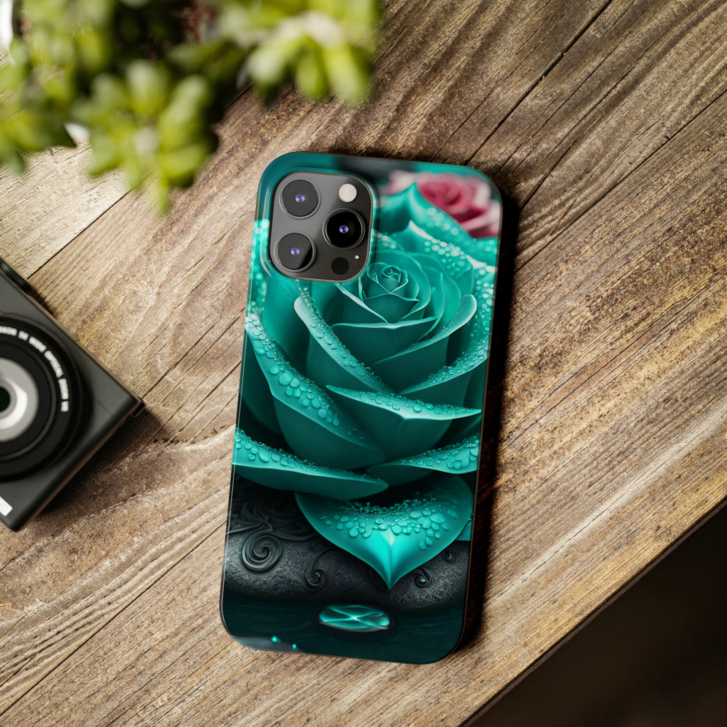 Blue Lotus Slim Phone Case - Colorwink